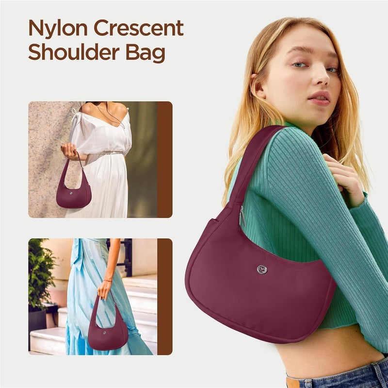 Babysun Mini Shoulder Bag Women Nylon Crescent Bag Underarm Shoulder Purse Women's Shoulder Handbags Small Tote Bag - Image 2